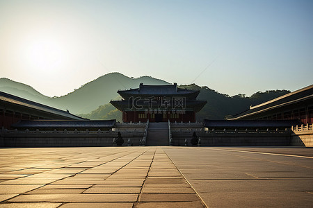 福背景图片_首尔皇宫