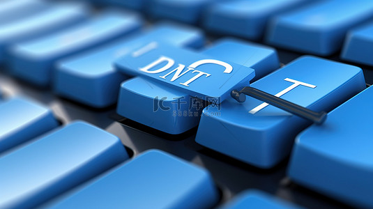 贡献背景图片_带有蓝色捐赠密钥的白色电脑键盘特写的 3D 渲染