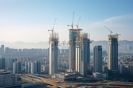 开工背景图片_首批商品住宅开工建设大规模复工