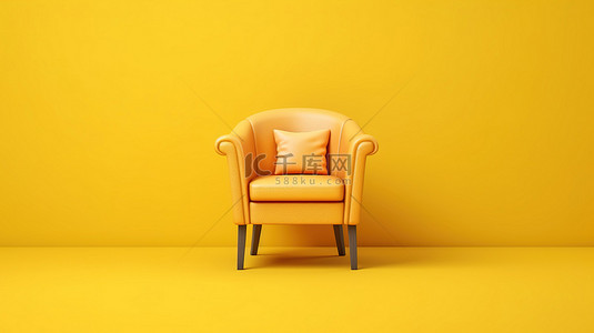 招聘广告背景图片_等待机会的插图 一张空着的椅子用于招聘广告