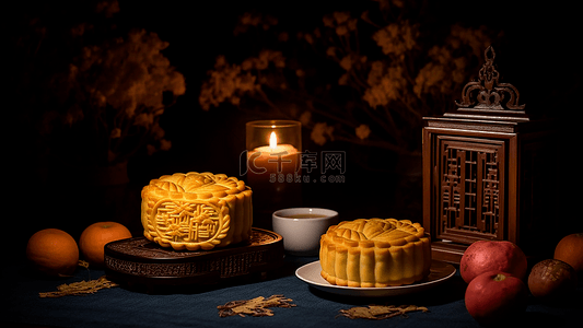 中秋节制作月饼