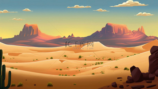 沙海背景图片_干旱地区热带沙漠