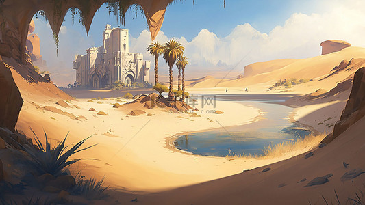 游戏城堡沙漠