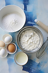 酸梅汤原料图背景图片_制作简单奶油糖霜蛋糕的原料