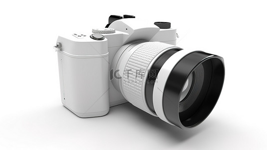 白色背景 3d 相机渲染
