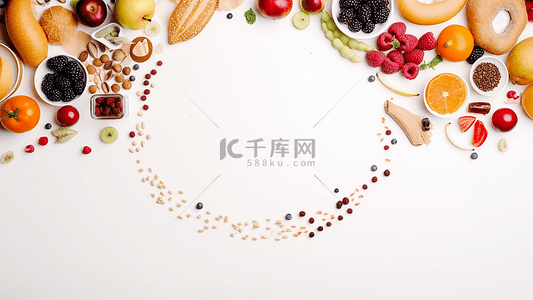 海报水果苹果背景图片_食物水果创意背景边框