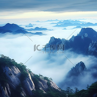 云背景图片_山景和云景