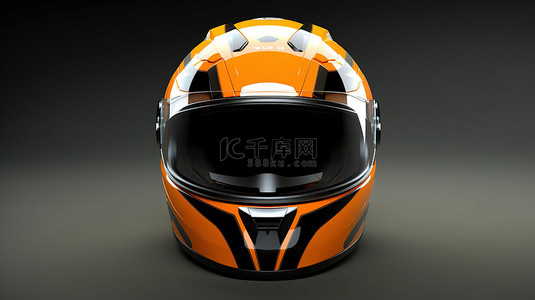 3D 渲染的高分辨率摩托车头盔