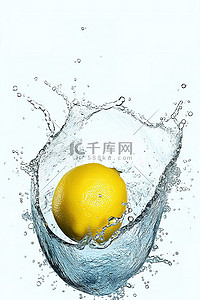 水柠檬背景图片_水柠檬 水溅 水溅