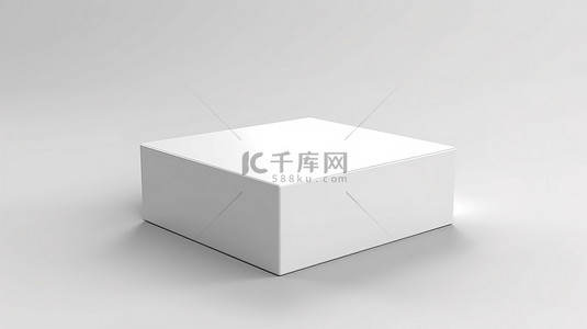 模型展示背景背景图片_白色背景 3D 渲染空盒子，用于定制产品展示，具有充足的复制空间