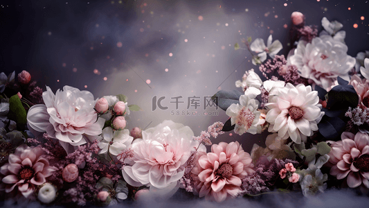 花卉海报背景图片_婚礼布置背景