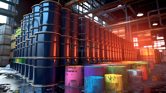 化学污染背景图片_为经济提供动力化学衍生品和市场价格的 3D 渲染