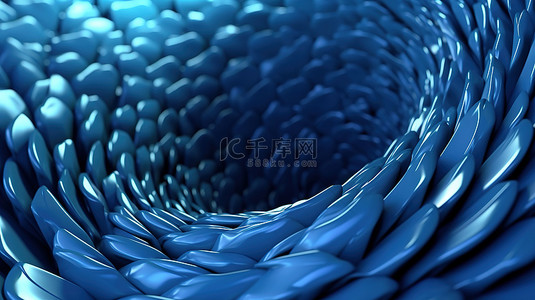 模式创新背景图片_抽象蓝色纹理背景中的创新技术 3D 渲染