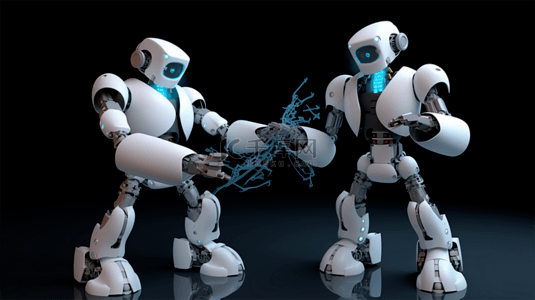机器人高科技科技未来人物科幻人工智能背景
