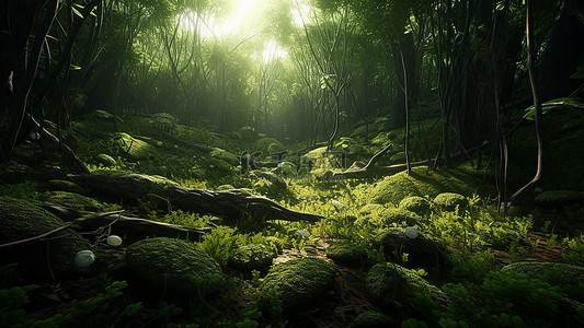 免费植物背景图片_森林丛林植物绿色生态