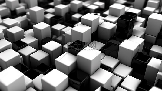 3D 渲染中的单色立方体背景