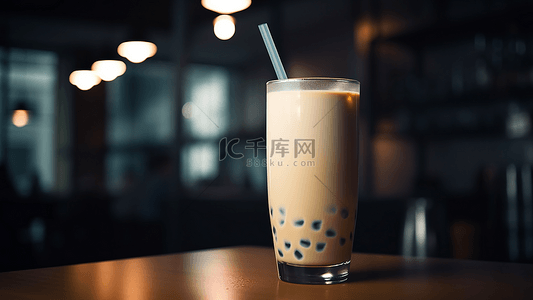 茶背景图片_奶茶珍珠奶茶饮品桌面背景