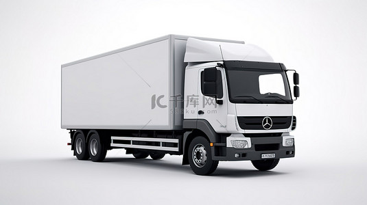 货车专用背景图片_货车卡车隔离模板的 3D 渲染