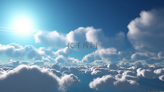 云背景图片_天空梦幻云层光束云层