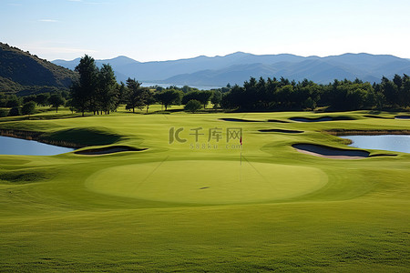 道旗背景图片_güay fhoro 高尔夫球场