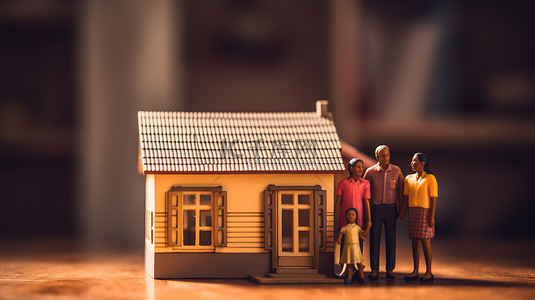 印度家庭用 3D 纸模型住宅拥抱房地产梦想