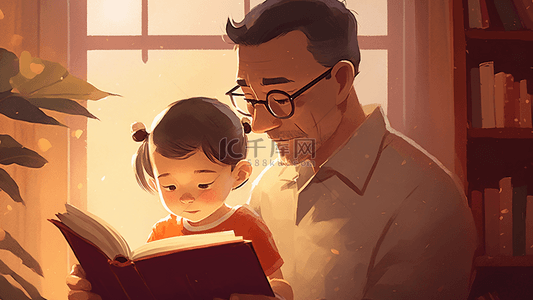 父亲节背景图片_父亲节陪伴阅读