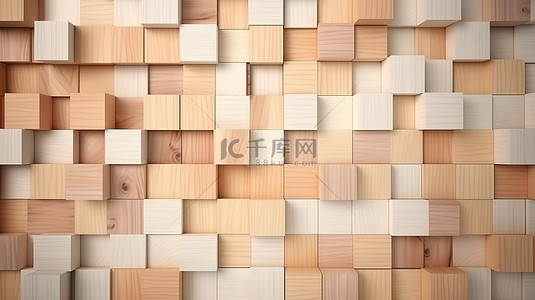 浅色木板背景图片_3d 浅色木材纹理图鸟瞰图