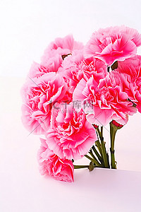 12 件装人造粉色康乃馨花装饰