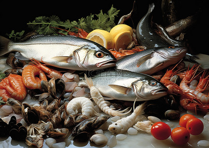 螃蟹螃蟹背景图片_新鲜的鱼是我们饮食的重要组成部分