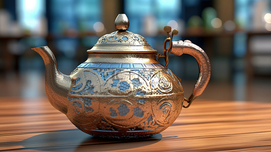 复古茶壶 3d 模型
