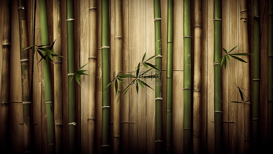 竹子深色背景