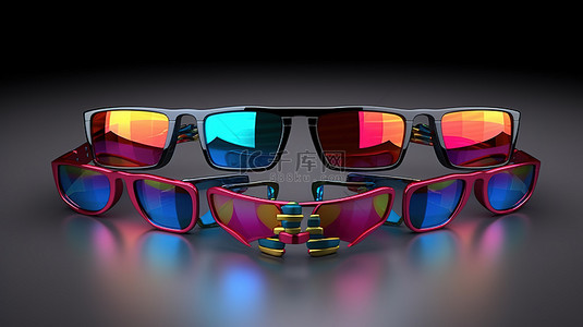 制度背景图片_用 3D 眼镜和代际等级制度的理念庆祝父亲节