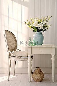 家具背景图片_白色桌子和花瓶的照片