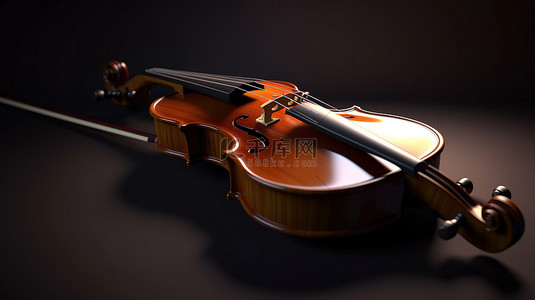 舞蹈背景图片_喜怒无常的 3D 工作室中的一把带手柄的独奏小提琴
