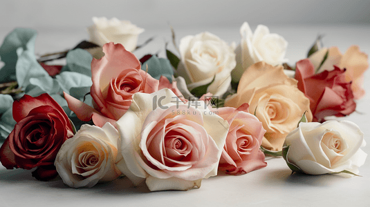 一支玫瑰花背景图片_漂亮的玫瑰花花卉背景