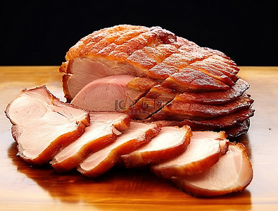 猪肉背景图片_几片猪肉被切在一起