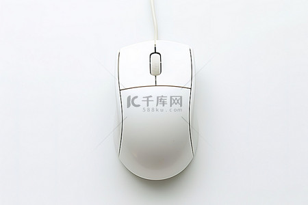 白色背景背景图片_白色背景上的电脑鼠标