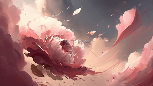 粉色蔷薇梦幻背景