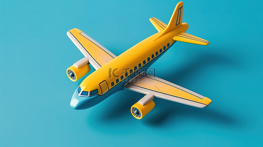 理念商务背景图片_极简主义玩具飞机概念平躺设计