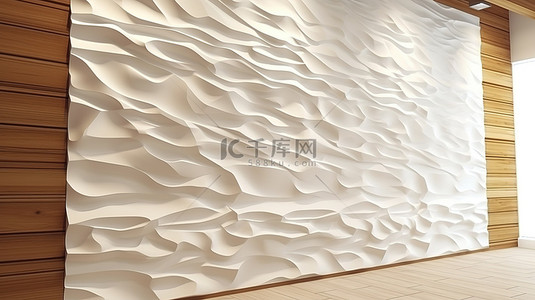 家居飾品背景图片_安装 3D 石膏面板砖用于墙壁安装