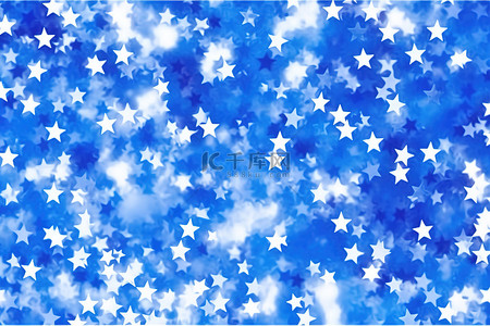星空背景图片_蓝色和白色的星空背景
