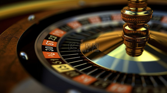 红金背景图片_轮盘赌桌的特写，具有黑色和金色的美学，为拉斯维加斯赌场概念营造出奢华的氛围