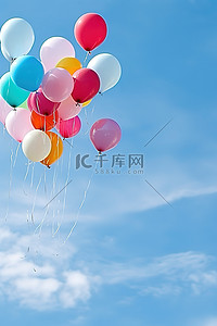 天空中的气球背景图片_天空中的气球 Irsa Irvatsana Alman