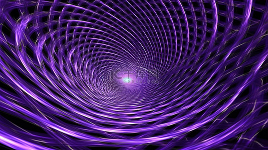3d 中的紫色抽象错觉网