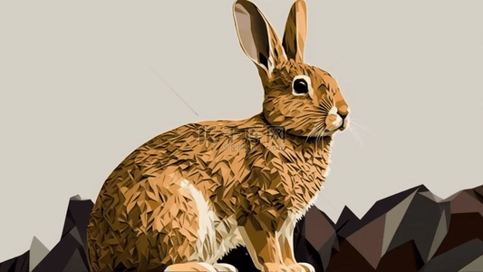 动物兔子背景