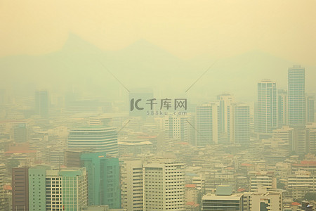 空气质量背景图片_2013年韩国首尔空气质量