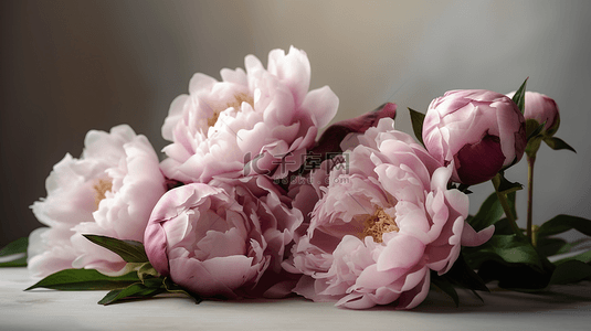 玫瑰白色背景背景图片_美丽的芍药花植物背景