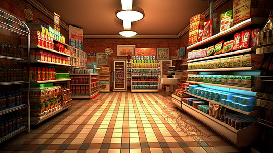 店铺水印背景图片_用于购物及其他用途的 3D 市场