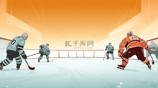 冰壶运动比赛场景背景图