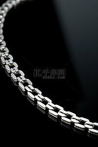 银珠链 6 6 毫米宽白金链项链